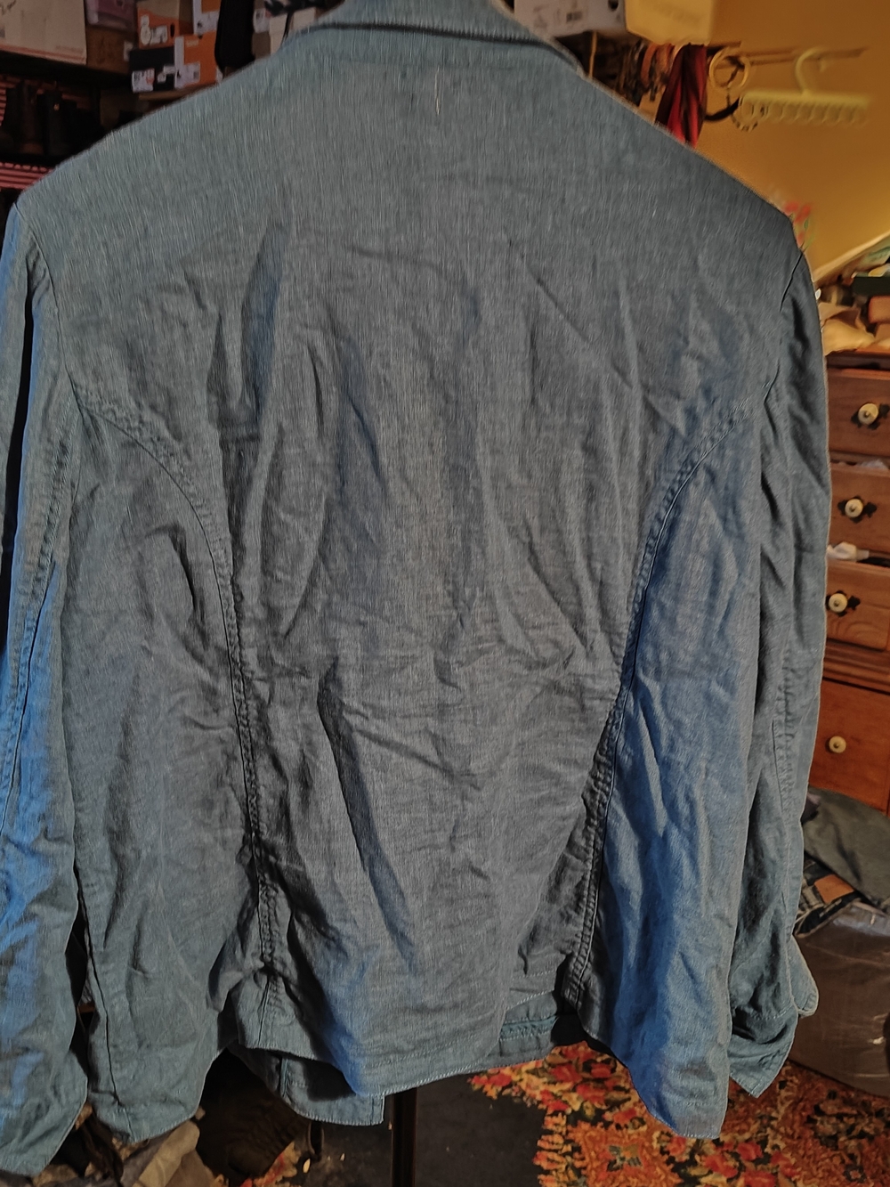 Pendleton Light Blue Button-Front Utility Jacket - Picture 2 of 7